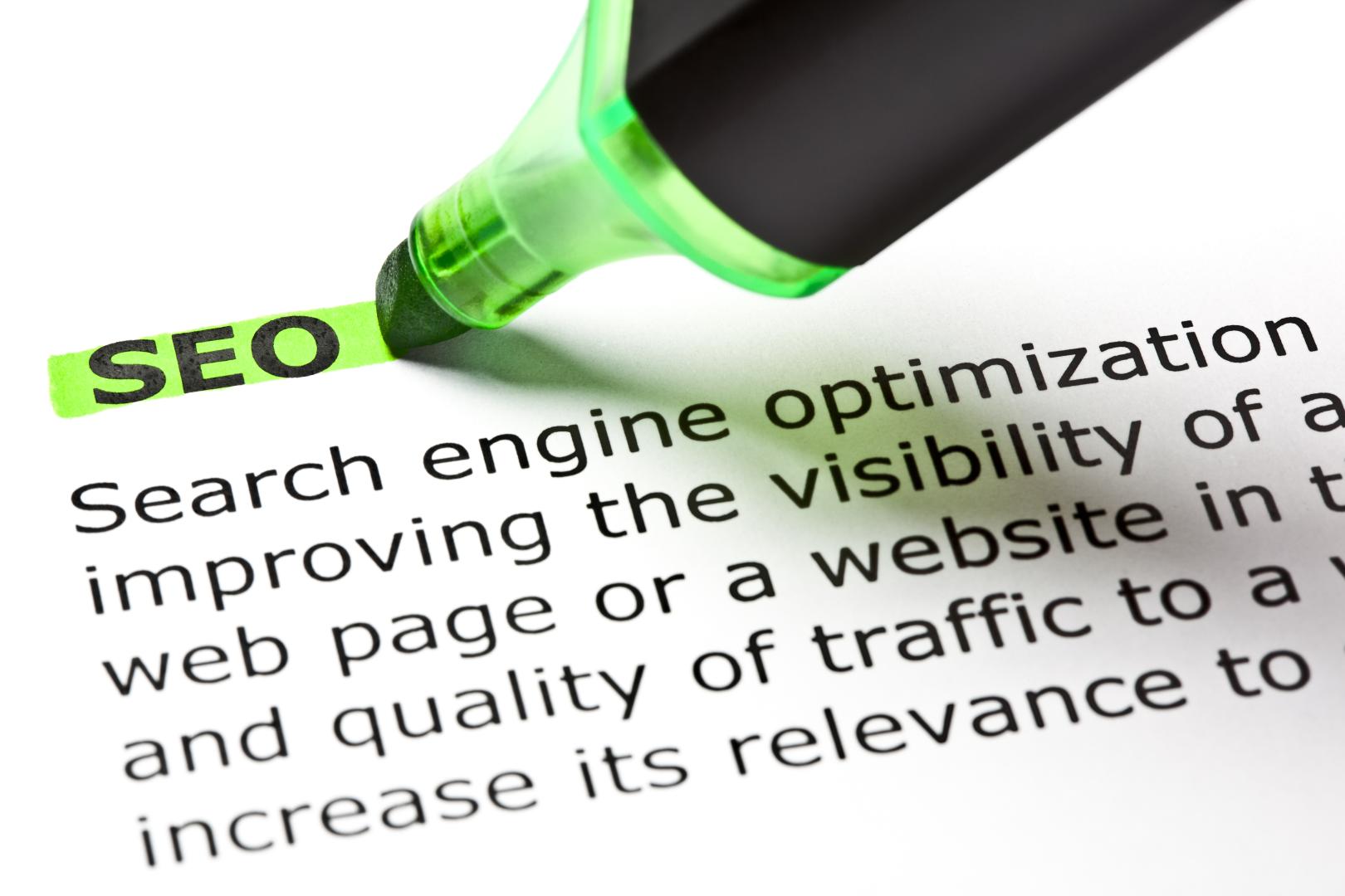 SEO Glossary being underlined