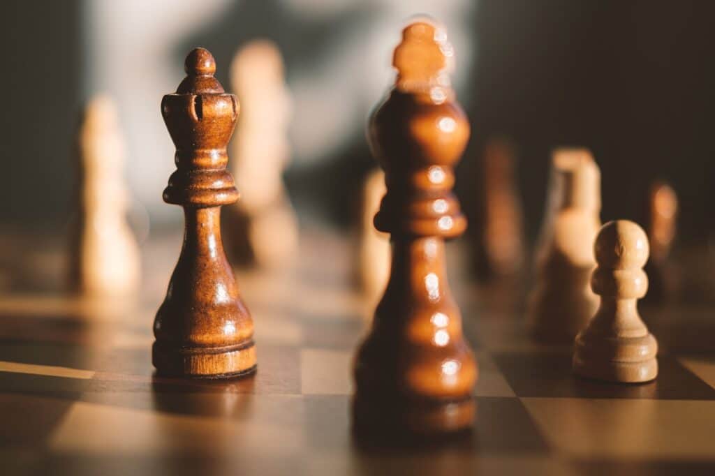 Mastering content marketing-Chess piecew